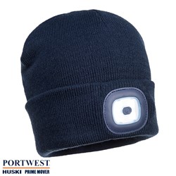 RECHARGEABLE TWIN LED BEANIE