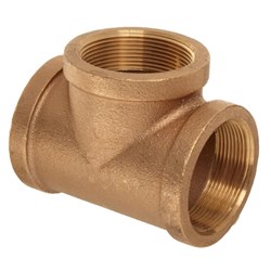 BRASS BSPT TEE F/F/F