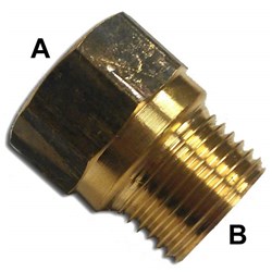 BRASS BSPT ADAPTOR F/M