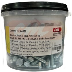 METRIC BOLT ASSORTMENT 600PC