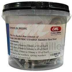 METRIC S/S BOLT ASSORT 600PC
