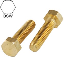 BRASS SET SCREW BSW 5/16 X 1"