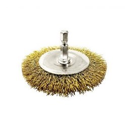 BRASS COATED WHEEL BRUSH