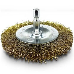 BRASS COATED WHEEL BRUSH