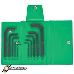 BONDHUS AF HEX KEY SET 10PC