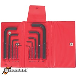 BONDHUS MET HEX KEY SET 10PC