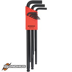 BONDHUS HEX KEY SET 9 PCE