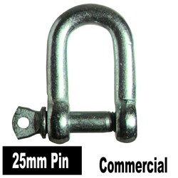 DEE SHACKLE GALVANISED 25MM