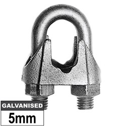 WIRE ROPE GRIP GALVANISED 5MM