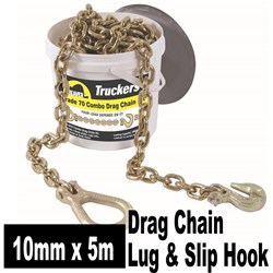 DRAG CHAIN 10MMX5M FITTED