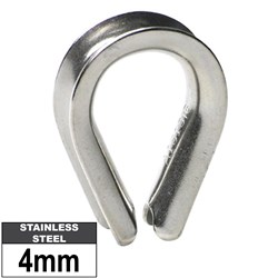 316 WIRE ROPE THIMBLE 4MM