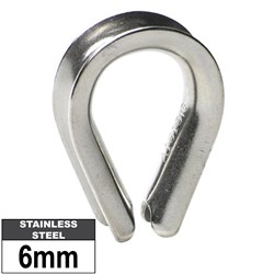 316 WIRE ROPE THIMBLE 6MM