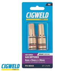 CIGWELD SHORT GAS DIFFUSER M8