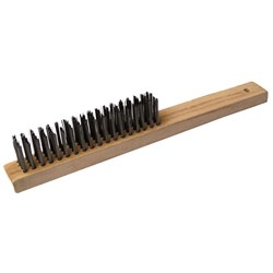 WIRE BRUSH 4-ROW WOODEN HANDLE