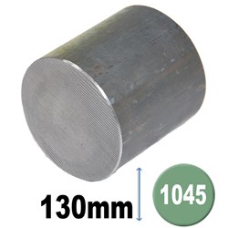 BLACK ROUND BAR 1045 130MM