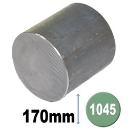 BLACK ROUND BAR 1045 170MM