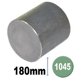 BLACK ROUND BAR 1045 180MM