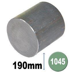 BLACK ROUND BAR 1045 190MM