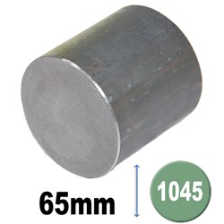 BLACK ROUND BAR 1045 65MM