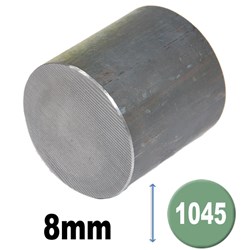 BLACK ROUND BAR 8MM