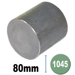 BLACK ROUND BAR 1045 80MM