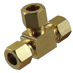 BRASS COMPRESSION UNION TEE