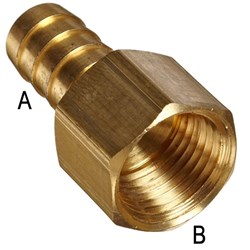 BRASS BSPT HOSETAIL F