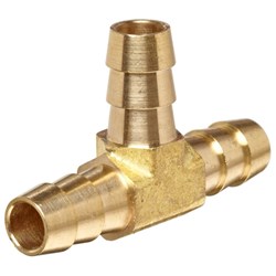 BRASS HOSE TEE (HOSE 1/4)