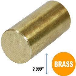 BRASS ROUND BAR 2.000"