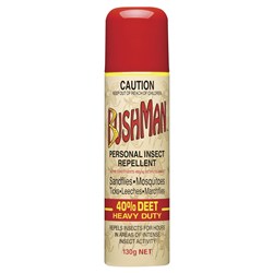 BUSHMANS 40% DEET 130G AEROSOL