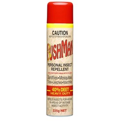 BUSHMANS 40% DEET 225G AEROSOL