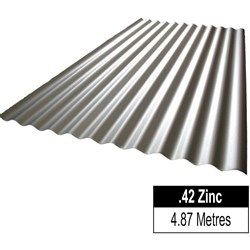 CORRUGATED .42 ZINC - 4.870M