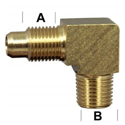 BRASS CAV/BSP ELBOW 90 M/M