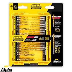 ALPHA HSS DRILL TAP SET 25PC