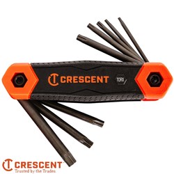 CRESCENT FOLDING TORX KEY SET
