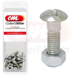 KNIFE HEAD BOLT & NUT M6 X M22