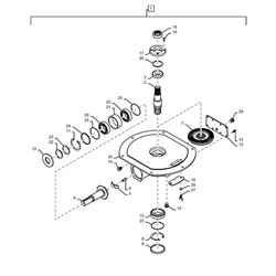 CASE UNLOADING AUGER GEARBOX