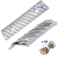 CASE ROTOR BAR KIT CHROME