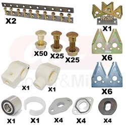 JD KNIFE REPAIR KIT 4" SPACING