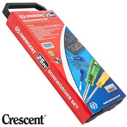 CRESCENT SCREWDRIVER SET 25PC
