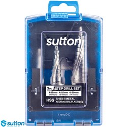 SUTTON 3 PCE STEPDRILL SET