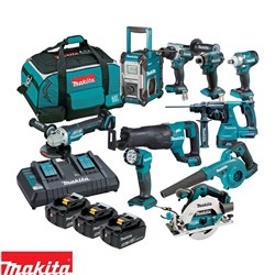MAKITA 18V/5.0A COMBO KIT 10PC