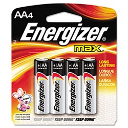 ENERGIZER MAX BATTERIES AA 4PK