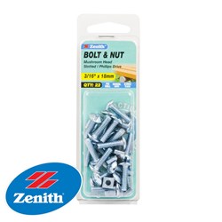 BOLT&NUT MUSHROOM HEAD 3/16X20