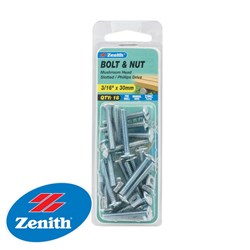 BOLT&NUT MUSHROOM HEAD 3/16X30