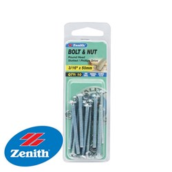 BOLT&NUT ROUND HEAD 3/16X50