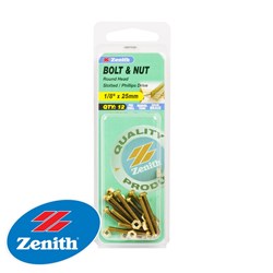 BOLT&NUT ROUND HEAD  1/8X25