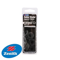 RUBBER WASHER 3/8 & M10 PK30