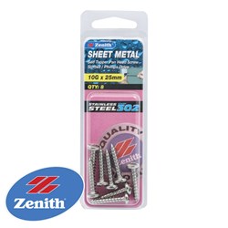 SELF TAPPERS 10G X 25 S/STEEL