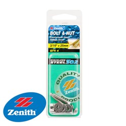 BOLT&NUT CSK 3/16X25 S/STEEL